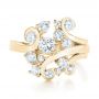 18k Yellow Gold 18k Yellow Gold Custom Diamond Fashion Ring - Top View -  102975 - Thumbnail