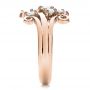 18k Rose Gold 18k Rose Gold Custom Diamond Ring - Side View -  100841 - Thumbnail