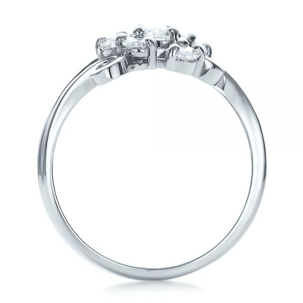  Platinum Platinum Custom Diamond Ring - Front View -  100841