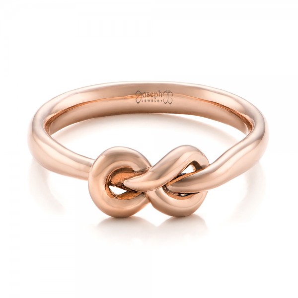  18K Gold 18K Gold Custom Infinity Knot Fashion Ring - Flat View -  102294