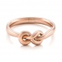  14K Gold Custom Infinity Knot Fashion Ring - Flat View -  102294 - Thumbnail