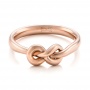  Platinum Platinum Custom Infinity Knot Fashion Ring - Flat View -  102294 - Thumbnail