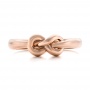  Platinum Platinum Custom Infinity Knot Fashion Ring - Top View -  102294 - Thumbnail