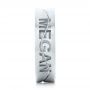  Platinum Platinum Custom Interlocking Name Band - Side View -  101534 - Thumbnail