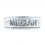  Platinum Platinum Custom Interlocking Name Band - Top View -  101534 - Thumbnail