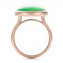 14k Rose Gold Custom Jade Cabochon Fashion Ring - Front View -  101997 - Thumbnail