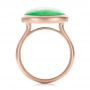 18k Rose Gold 18k Rose Gold Custom Jade Cabochon Fashion Ring - Front View -  101997 - Thumbnail