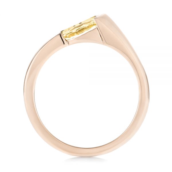 14k Rose Gold 14k Rose Gold Custom Marquise Citrine Fashion Ring - Front View -  103635