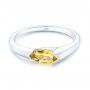 14k White Gold 14k White Gold Custom Marquise Citrine Fashion Ring - Flat View -  103635 - Thumbnail