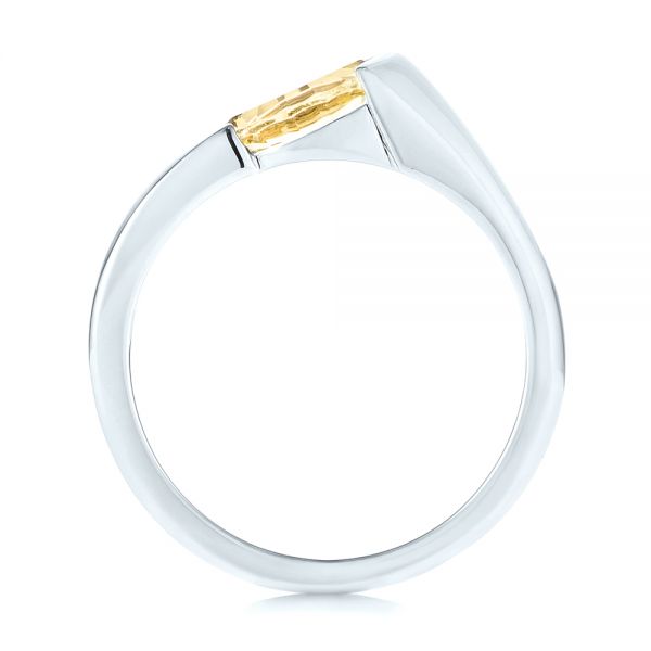 18k White Gold 18k White Gold Custom Marquise Citrine Fashion Ring - Front View -  103635