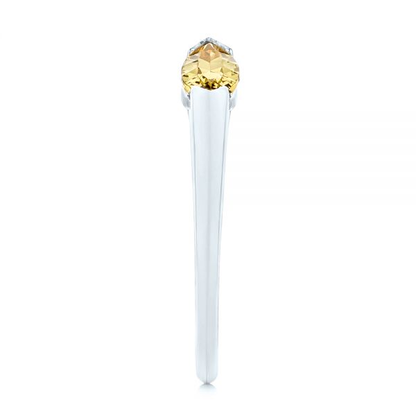 Platinum Platinum Custom Marquise Citrine Fashion Ring - Side View - 103635