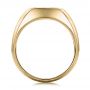 18k Yellow Gold 18k Yellow Gold Custom Men's Sapphire And Brushed Metal Band - Front View -  100634 - Thumbnail
