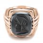 14k Rose Gold 14k Rose Gold Custom Men's Signet Ring - Flat View -  101267 - Thumbnail