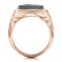 18k Rose Gold 18k Rose Gold Custom Men's Signet Ring - Front View -  101267 - Thumbnail