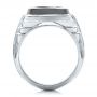  Platinum Platinum Custom Men's Signet Ring - Front View -  101267 - Thumbnail