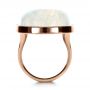 14k Rose Gold 14k Rose Gold Custom Moonstone And Diamond Ring - Front View -  1242 - Thumbnail