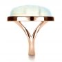 14k Rose Gold 14k Rose Gold Custom Moonstone And Diamond Ring - Side View -  1242 - Thumbnail