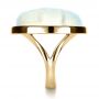 14k Yellow Gold 14k Yellow Gold Custom Moonstone And Diamond Ring - Side View -  1242 - Thumbnail