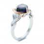  Platinum And 14k Rose Gold Platinum And 14k Rose Gold Custom Opal And Diamond Fashion Ring - Three-Quarter View -  102117 - Thumbnail