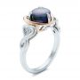  14K Gold And 18k Rose Gold 14K Gold And 18k Rose Gold Custom Opal And Diamond Fashion Ring - Three-Quarter View -  102117 - Thumbnail