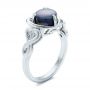  Platinum And Platinum Platinum And Platinum Custom Opal And Diamond Fashion Ring - Three-Quarter View -  102117 - Thumbnail