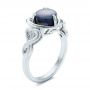  Platinum And 14k White Gold Platinum And 14k White Gold Custom Opal And Diamond Fashion Ring - Three-Quarter View -  102117 - Thumbnail