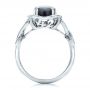  Platinum And 18k White Gold Platinum And 18k White Gold Custom Opal And Diamond Fashion Ring - Front View -  102117 - Thumbnail