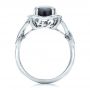  18K Gold And 18k White Gold 18K Gold And 18k White Gold Custom Opal And Diamond Fashion Ring - Front View -  102117 - Thumbnail