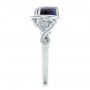  Platinum And Platinum Platinum And Platinum Custom Opal And Diamond Fashion Ring - Side View -  102117 - Thumbnail