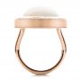 14k Rose Gold 14k Rose Gold Custom Opal And Diamond Ring - Front View -  100089 - Thumbnail