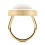 14k Yellow Gold 14k Yellow Gold Custom Opal And Diamond Ring - Front View -  100089 - Thumbnail