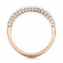 18k Rose Gold 18k Rose Gold Custom Pave Diamond Fashion Ring - Front View -  102890 - Thumbnail