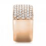 18k Rose Gold 18k Rose Gold Custom Pave Diamond Fashion Ring - Side View -  102890 - Thumbnail