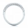  Platinum Custom Pave Diamond Fashion Ring - Front View -  102890 - Thumbnail
