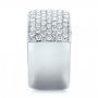 18k White Gold 18k White Gold Custom Pave Diamond Fashion Ring - Side View -  102890 - Thumbnail