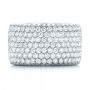  Platinum Custom Pave Diamond Fashion Ring - Top View -  102890 - Thumbnail