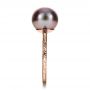 14k Rose Gold 14k Rose Gold Custom Pearl Ring - Side View -  1167 - Thumbnail