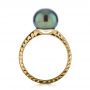 18k Yellow Gold 18k Yellow Gold Custom Pearl Ring - Front View -  1166 - Thumbnail