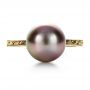 18k Yellow Gold 18k Yellow Gold Custom Pearl Ring - Top View -  1167 - Thumbnail