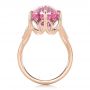 14k Rose Gold 14k Rose Gold Custom Pink Tourmaline And Diamond Anniversary Ring - Front View -  102316 - Thumbnail