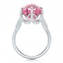 14k White Gold 14k White Gold Custom Pink Tourmaline And Diamond Anniversary Ring - Front View -  102316 - Thumbnail