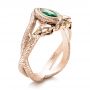 14k Rose Gold And Platinum 14k Rose Gold And Platinum Custom Ring Of Barahir - Three-Quarter View -  101867 - Thumbnail