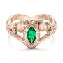 18k Rose Gold And 14K Gold 18k Rose Gold And 14K Gold Custom Ring Of Barahir - Flat View -  101867 - Thumbnail