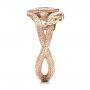 14k Rose Gold And Platinum 14k Rose Gold And Platinum Custom Ring Of Barahir - Side View -  101867 - Thumbnail