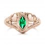 14k Rose Gold And Platinum 14k Rose Gold And Platinum Custom Ring Of Barahir - Top View -  101867 - Thumbnail