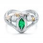  Platinum And Platinum Platinum And Platinum Custom Ring Of Barahir - Flat View -  101867 - Thumbnail