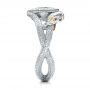 18k White Gold And 14K Gold 18k White Gold And 14K Gold Custom Ring Of Barahir - Side View -  101867 - Thumbnail