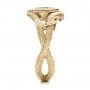 14k Yellow Gold And Platinum 14k Yellow Gold And Platinum Custom Ring Of Barahir - Side View -  101867 - Thumbnail