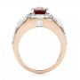 18k Rose Gold And 18K Gold 18k Rose Gold And 18K Gold Custom Ruby And Diamond Fashion Ring - Front View -  102883 - Thumbnail