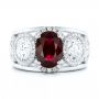  Platinum And Platinum Platinum And Platinum Custom Ruby And Diamond Fashion Ring - Top View -  102883 - Thumbnail